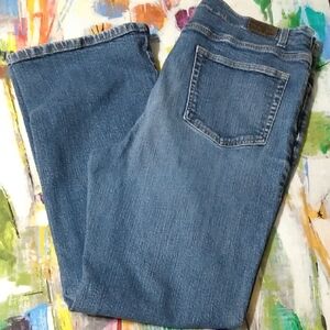 Lands End Classic Boot Five Pocket Jeans